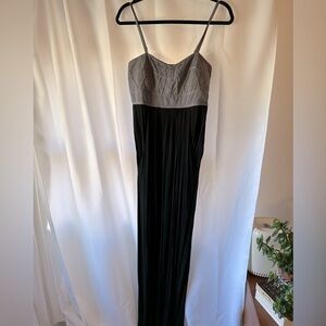 MM Couture by Miss Me gray and black maxi dress size M